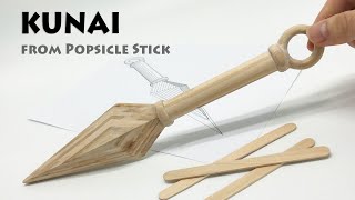 Make KUNAI with the fewest Popsicle Sticks