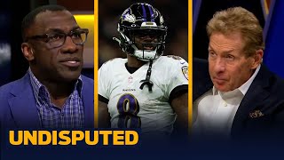 Lamar Jackson expresses frustration at o-line in Ravens win vs. Saints | NFL | UNDISPUTED