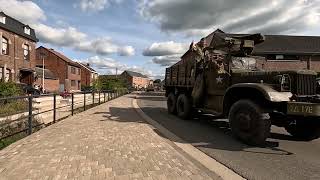 150 original military vehicles enter Limburg once again to celebrate freedom.