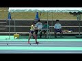 20230521 県中学ジュニア 共通女子三段跳予選 ・決勝（川野 夢空 ・三股2：8m69）