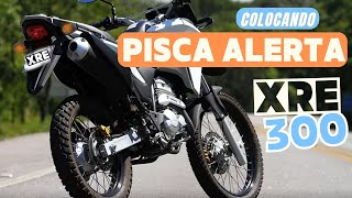 COMO INSTALAR PISCA ALERTA NA XRE 300 - SERVE EM QUALQUER MOTO