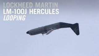 Lockheed Martin LM-100J Does a Loop in its Flying Display at Farnborough Airshow – AIN