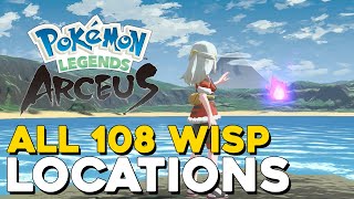 Pokemon Legends Arceus All 108 Wisp Locations How To Get Spiritomb (Eerie Apparitions In The Night)