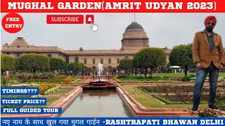 Mughal Garden (Amrit Udyan)|| Delhi || 2023 || Mughal Garden 2023 ||