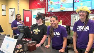 LSUA Women's Basketball Team Raises Funds at Raising Cane's for Basketball Program