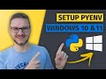 How to Install and Run Multiple Python Versions on Windows 10/11 | pyenv & virtualenv Setup Tutorial