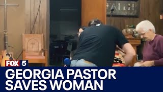 Georgia pastor saves choking woman mid-sermon | FOX 5 News