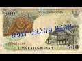 Uang Kertas Kuno 500 Rupiah 1992 ll Orang Utan & Rumah Adat Kalimantan Timur