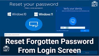 How to Reset Forgotten Password from Login Screen using Microsoft Account in Windows 11/10/8/7