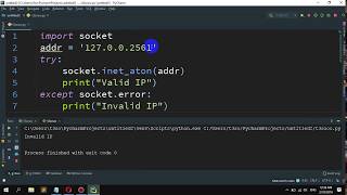 How to validate IP address in Python