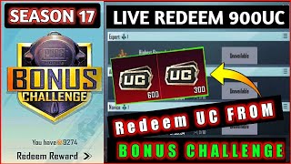 Redeem UC From Bonus Challenge | Pubg Mobile Season 17 (Redeem UC in Bonus Challenge) Pubg Mobile