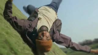 Rolo commercial, man rolling down hill