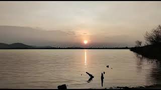 Evening sunset.                            JNV Uduvalli, Hiriyur Taluk, Chitradurga, Karnataka