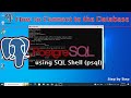 How to Connect to the Database in PostgreSQL using SQL Shell | PostgreSQL SQL Shell|#postgresqlshell
