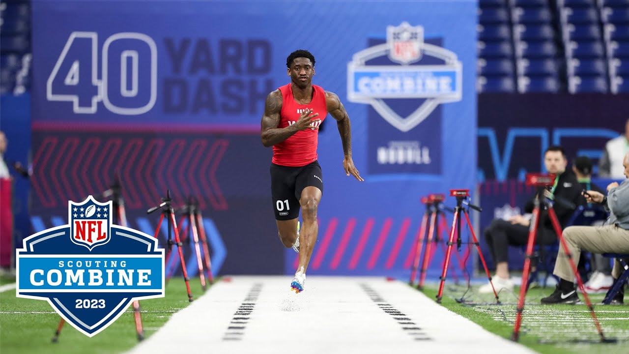 Wide Receivers Run The 40-Yard Dash At 2023 NFL Combine - YouTube