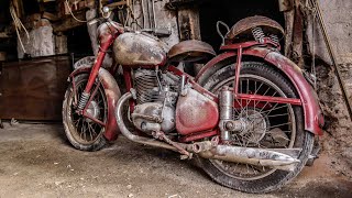 Old Motorcycle Found Jawa 1947 - Restore Abandoned Very old Motorcycle