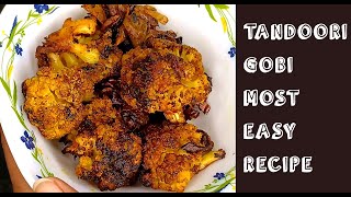 TANDOORI GOBI RECIPE - NO OVEN OR AIRFRYER | TANDOORI CAULIFLOWER MADE IN GAS STOVE |JUNCTIONTHEBONG