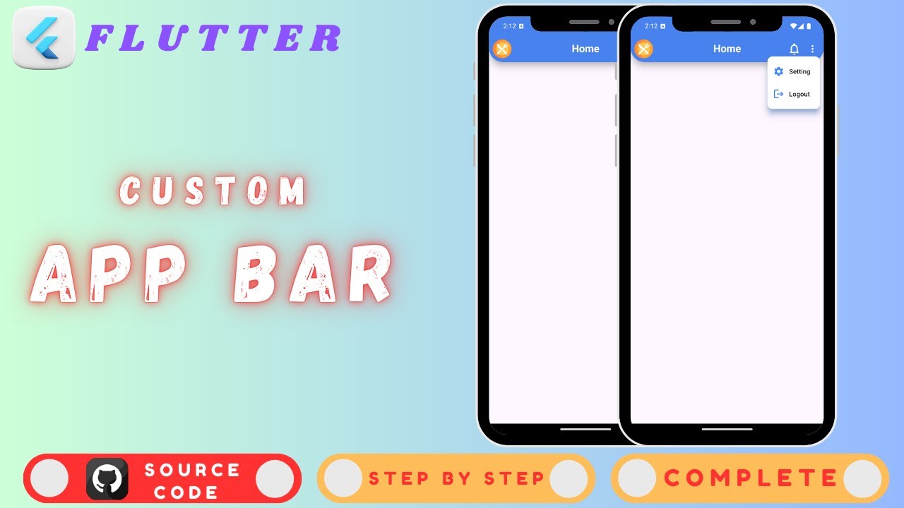 How To Create A Custom Appbar In Flutter Flutter Custom Appbar