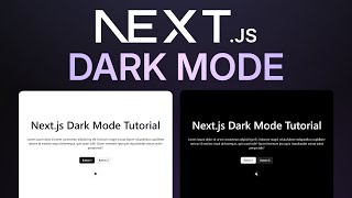 How to Create Dark Mode in Nextjs Tutorial