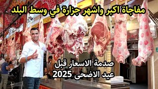 صدمة! معقولة اسعار اللحمة البلدي والضاني وفواكه اللحوم بسعر ده في وسط البلد واسعار الاضاحي🔥