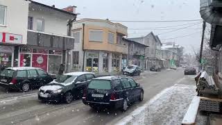 Borë në Lagjen Arbëria në Gjilan, Kosovë