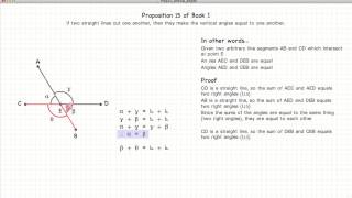 Euclid's Elements Book 1 - Proposition 15