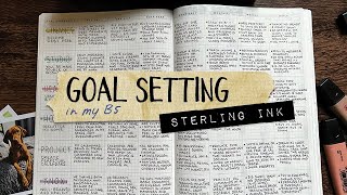 Goal Setting in my Sterling Ink