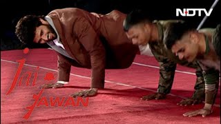 Vijay Deverakonda Takes Army Soldiers' Push-Up Challenge | Jai Jawan