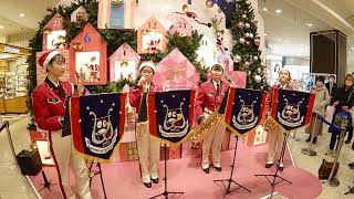 【千里阪急】2022.12.24 早稲田摂陵高校Windband Christmas Mini Concert Saxophone  Ensemble（ソプラノ、アルト、テナー、バリトン）