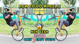 HOW TO DO WHEELIE? | Non-Gear Cycle | MTB RIDER RK