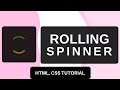 Amazing Spinner Animation Using Only HTML & CSS #CodeWithTanmay | Pure CSS Tutorial