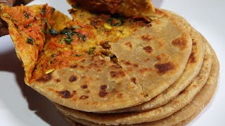 Stuffed Carrot Paratha Recipe | गाजर का भरवा पराठा | Amma Food Bites | #shorts