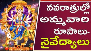 Dasara Navaratri 2020 #దేవి నవరాత్రుల్లో అమ్మవారి రూపాలు-నైవేద్యాలు #Hidden Temples