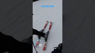 Skiing near miss