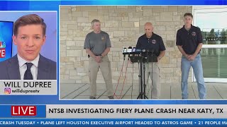 NTSB begins interviewing passengers, crew who escaped fiery plane crash near Katy, Texas