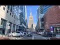 Walking Tour Downtown - Warsaw City Poland, 4K 60fps, City Walk - Travel Walk Tour,