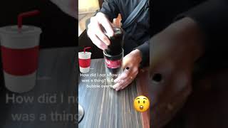 How to pour Coke at once without foaming