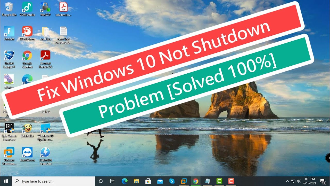 Fix Windows 10 Not Shutdown Problem [100% Solved] - YouTube