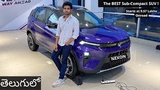 New Tata Nexon Facelift 2024 | Fearless Diesel MT | Detailed Review with Onroad Price List in Telugu