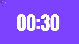 30 Seconds Countdown Timer⏰(in Purple Background)