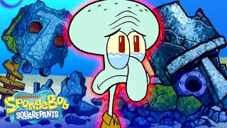 💥 Every Time Squidward's House Was Destroyed! | SpongeBob