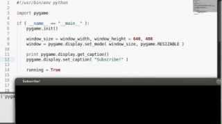 Python [pygame] 02 Window Functions