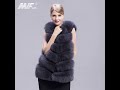 mwfur natural genuine fox fur vest luxury real custom colorful fur vest ladies furry waistcoat high