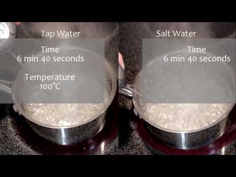 Does salt make water boil faster or slower?