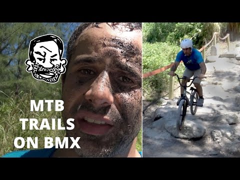 Will a BMX work on mountain bike trails? Sorta. Will a BMX work on mountain bike trails? Sorta.