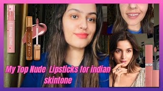 My Top Nude Lipsticks for Indian Skintone | 2024