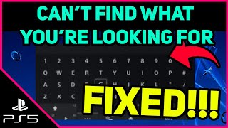 PS5 CAN'T FIND WHAT YOU'RE LOOKING FOR! EASY FIX! (Fast Solution)