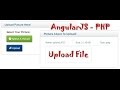 AngularJS : file upload -- preview, upload and load image or picture/file with php