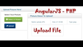 AngularJS : file upload -- preview, upload and load image or picture/file with php