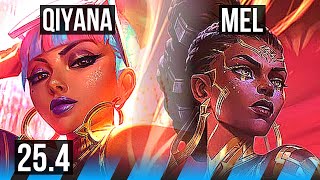 QIYANA vs MEL (MID) | 19/2/12, Legendary | EUW Master | 25.4